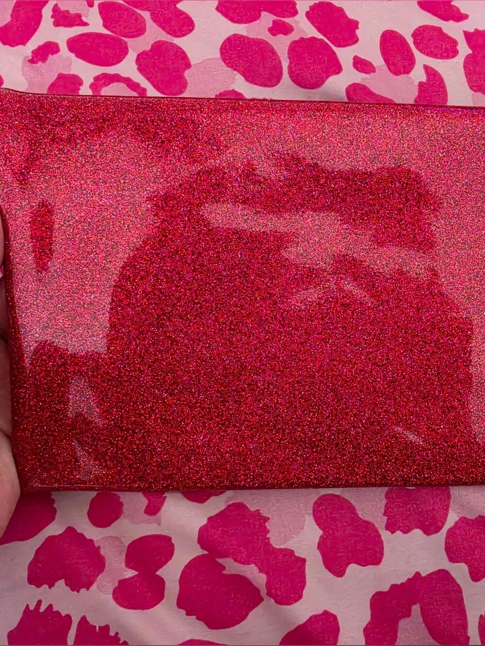 Carolina Herrera 'Good Girl' Glitter Red Cosmetic Pouch